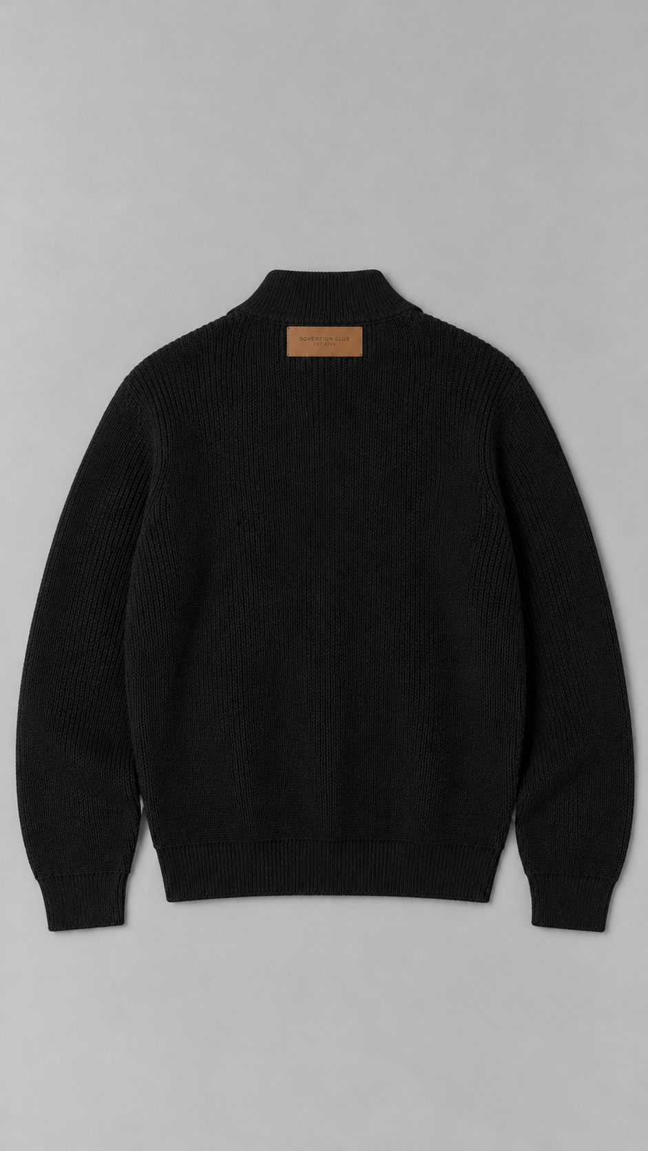 The Noir Quarter-Zip Knit