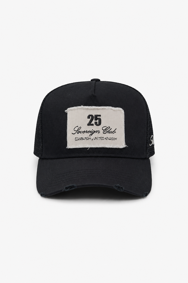 The 25 Collection Trucker Cap - Nero Sovrano