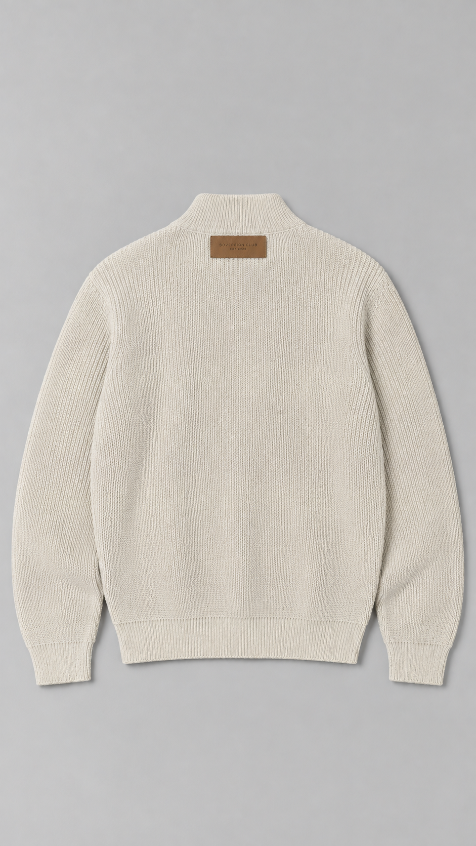 The Ivory Quarter-Zip Knit