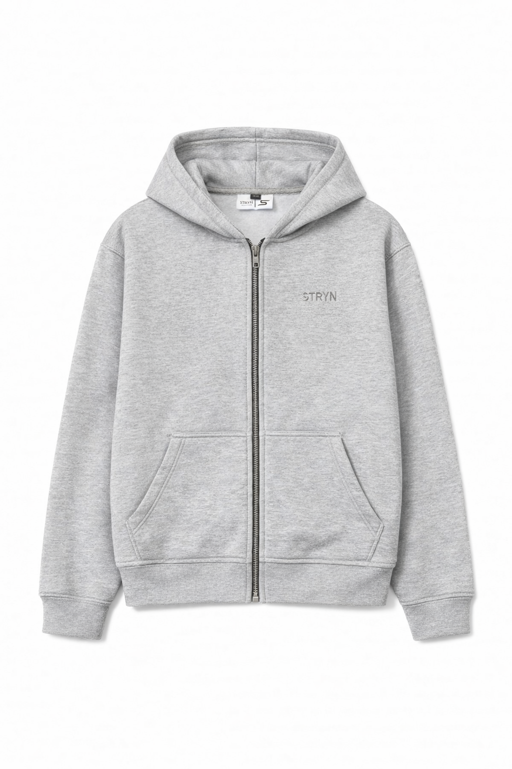 The Signature Everyday Grey Zip-Up Hoodie