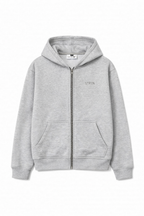 The Signature Everyday Grey Zip-Up Hoodie