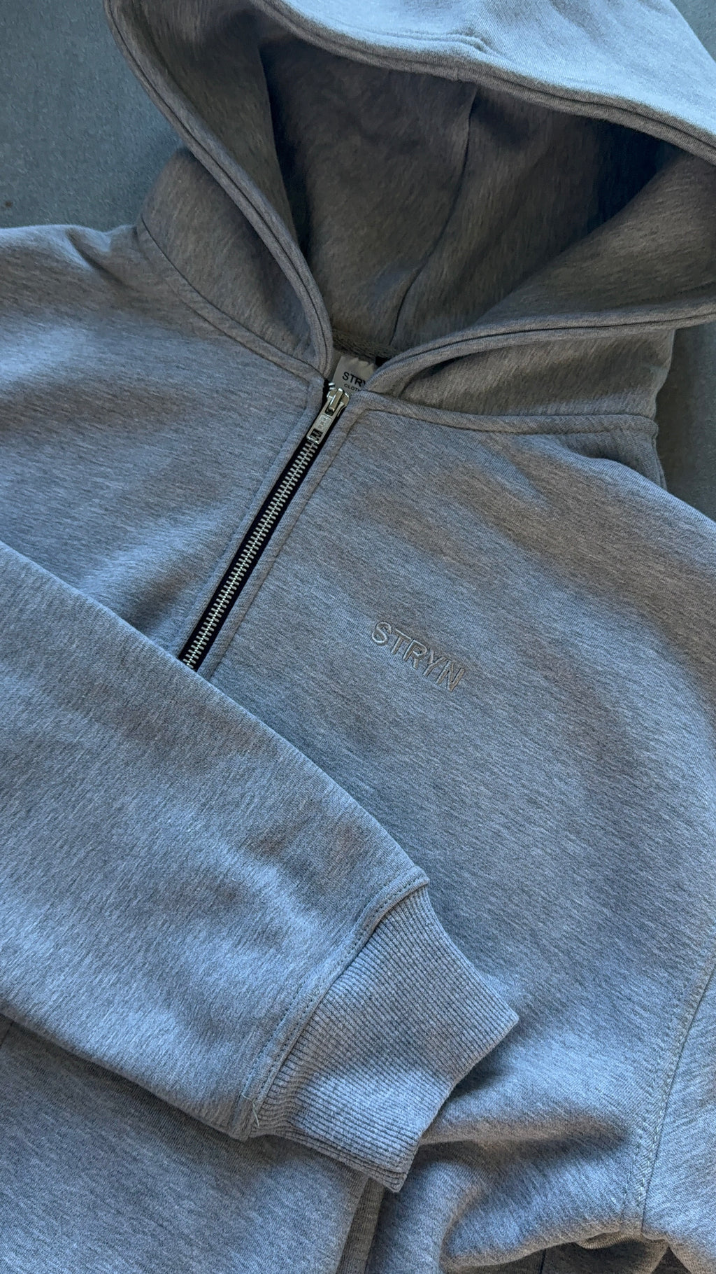 The Signature Everyday Grey Zip-Up Hoodie