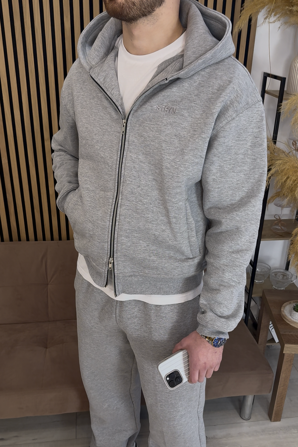 The Signature Everyday Grey Uncuffed Joggers