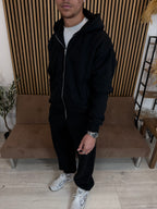 The Signature Everyday Noir Zip-Up Hoodie