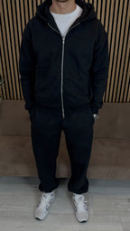 The Signature Everyday Noir Zip-Up Hoodie