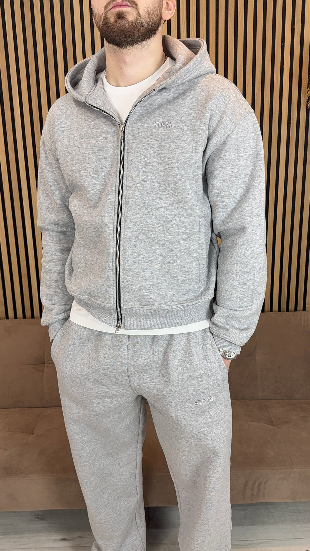 The Signature Everyday Grey Zip-Up Hoodie