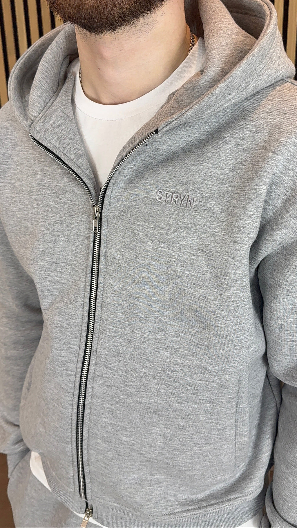 The Signature Everyday Grey Zip-Up Hoodie