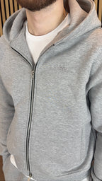The Signature Everyday Grey Zip-Up Hoodie