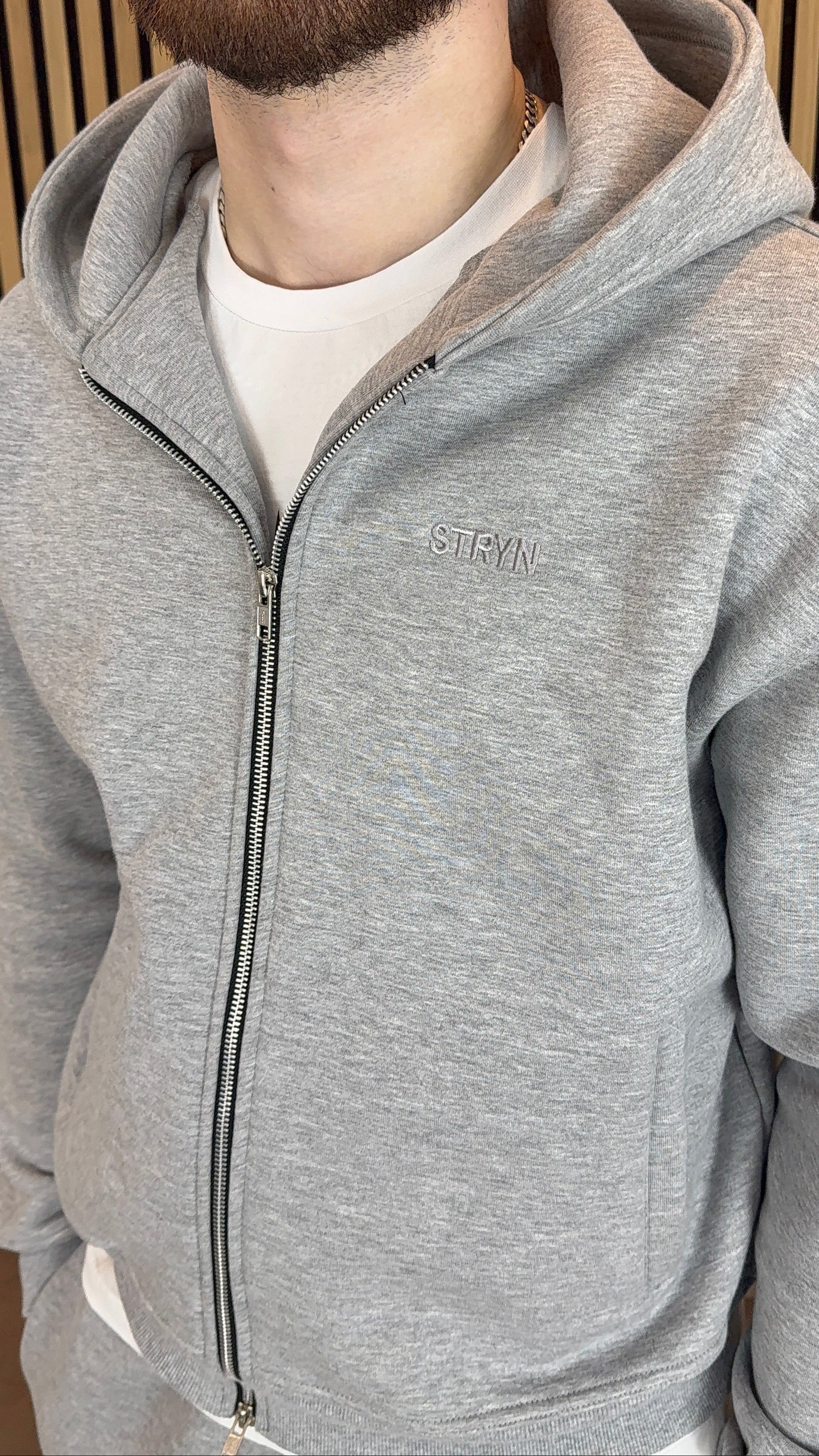 The Signature Everyday Grey Zip-Up Hoodie