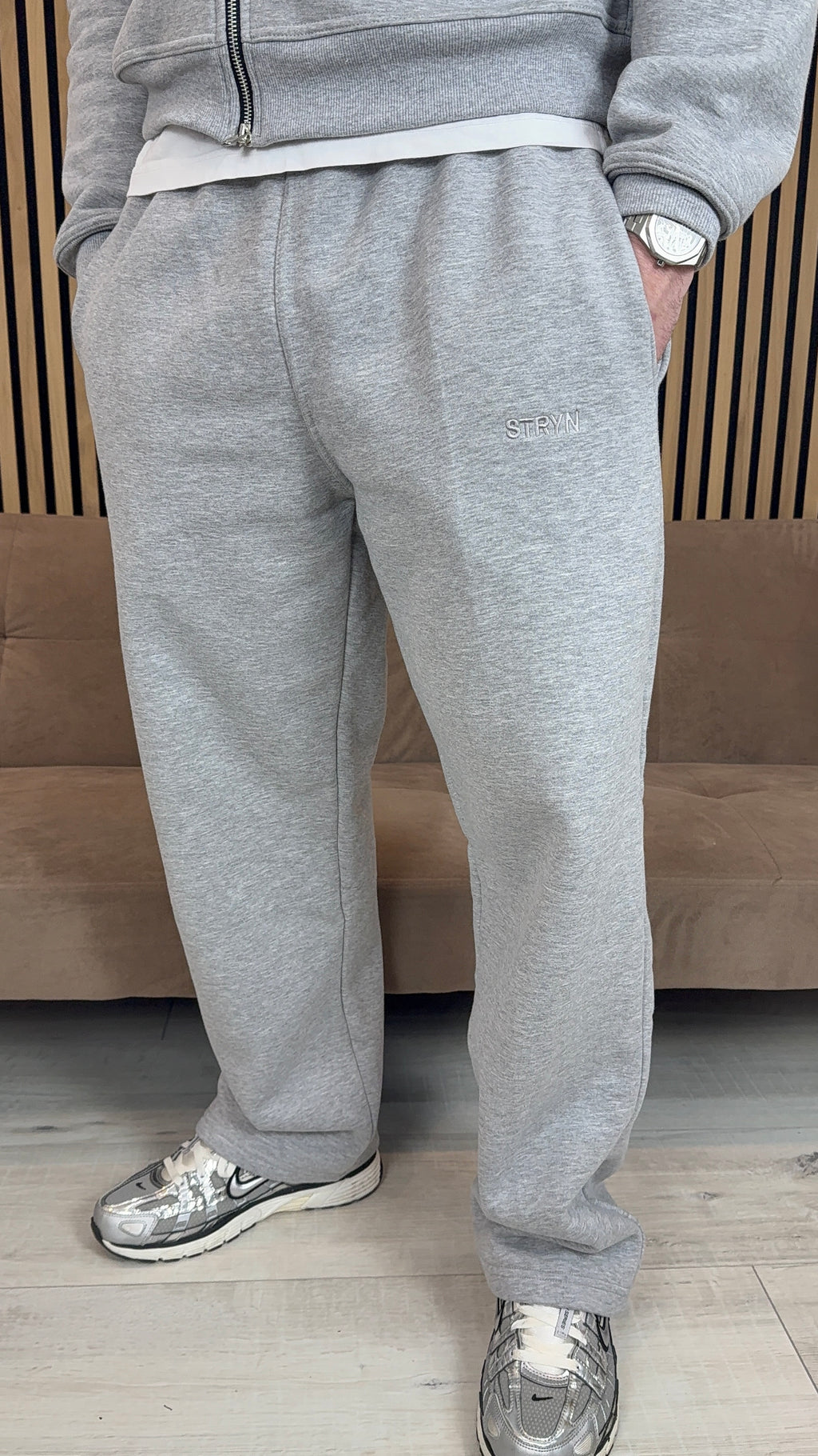 The Signature Everyday Grey Uncuffed Joggers