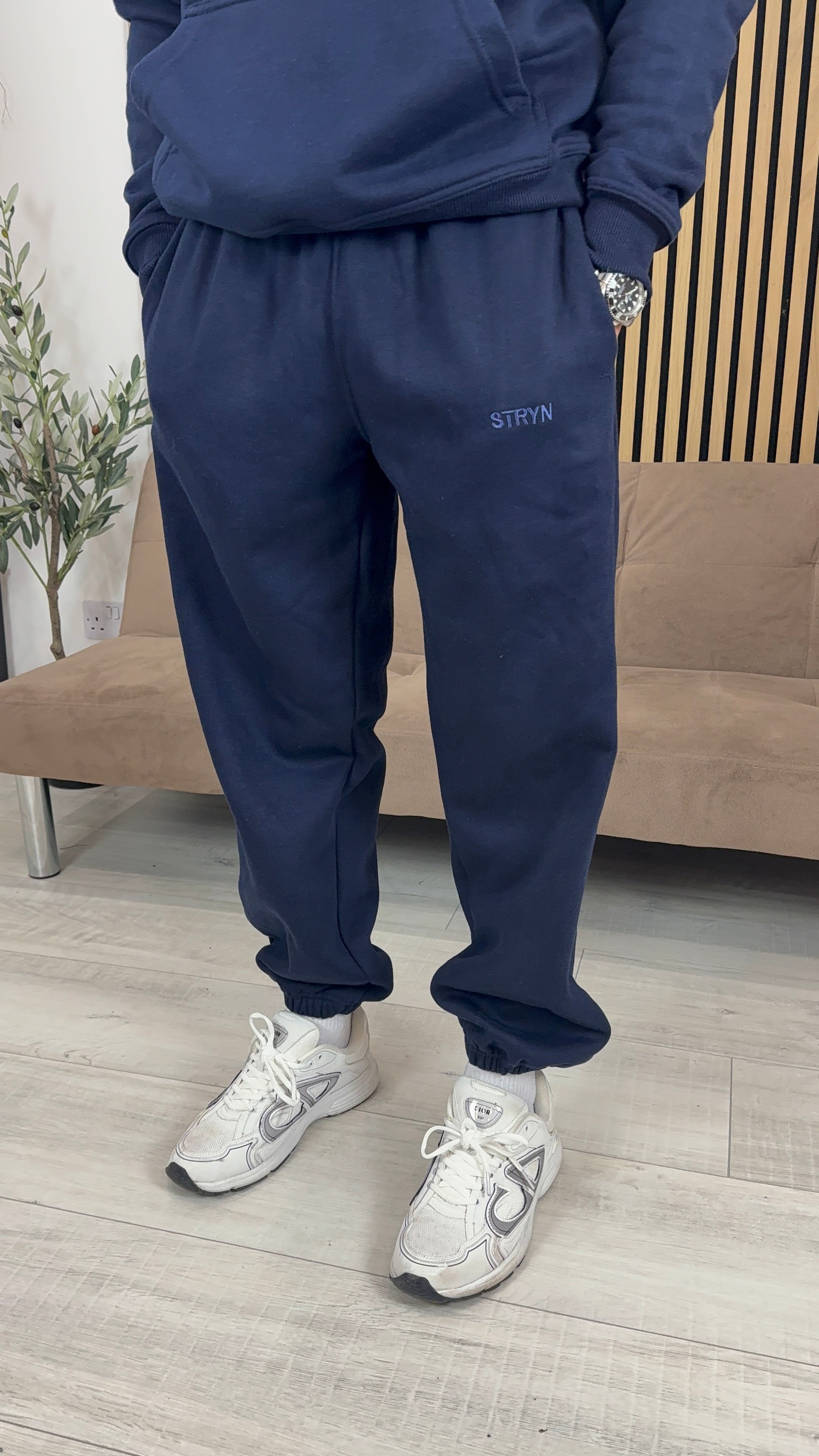 The Signature Everyday Navy Cuffed Jogger