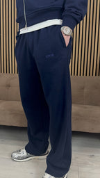 The Signature Everyday Navy Uncuffed Joggers