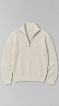 The Ivory Quarter-Zip Knit
